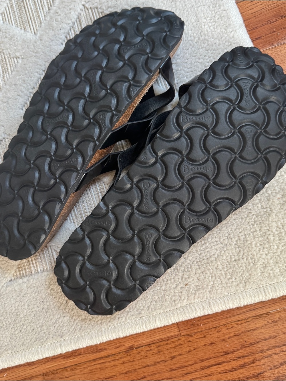 Birkenstock Betula Patent Leather Sandals Black Size 9 - Picture 4 of 6
